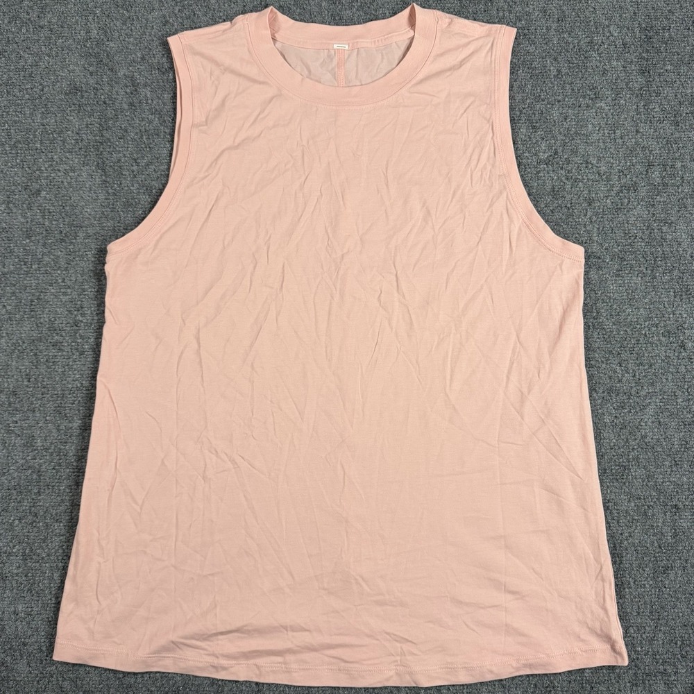 Lululemon All Yours Tank Top Womens 10 Light Pink Muscle Gym Active